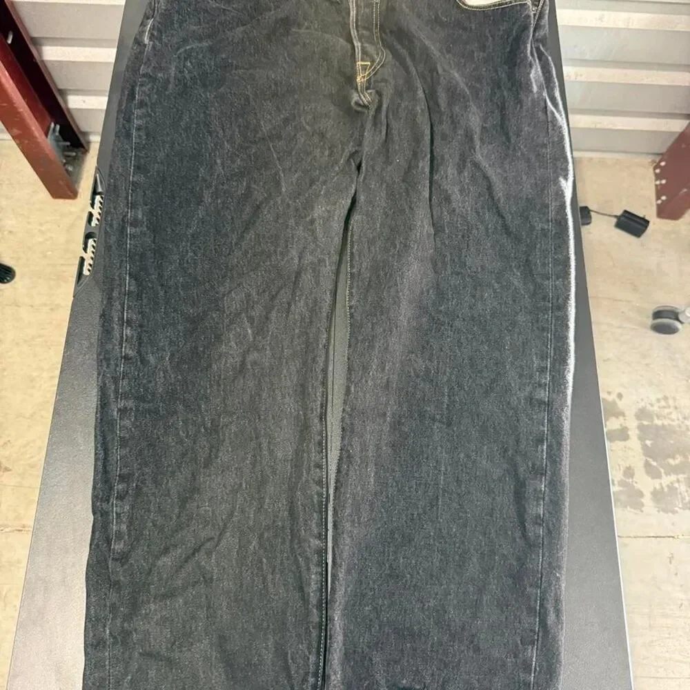 Levi-s Men's Black and Navy Jeans
